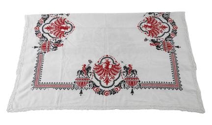 Couverture patriotique brodée à la main de l'Empir