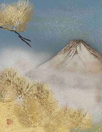 Relief painting, Japan
Mid-20th century, signed, m