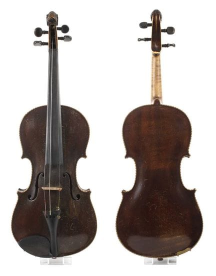 Violon dans son étui
vers 1900, étiquette « Jakobu