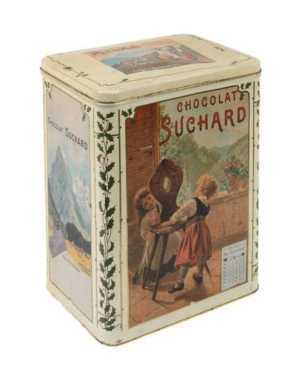 Suchard promotional tin
circa 1910, no maker’s mar