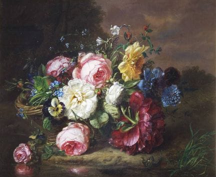 Haanen, Adriana Johanna « Nature morte aux fleurs 
