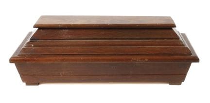 Coffin model
20th century, bearing the stamp of a 