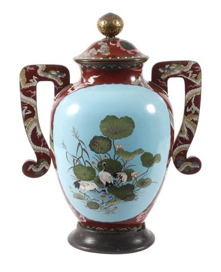 Large Cloisonné Vase with Handles
Early 20th centu