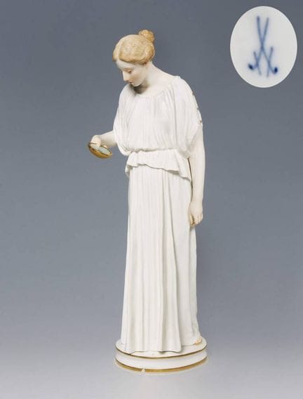 Meissen, figurine Art nouveau « Jeune fille romain