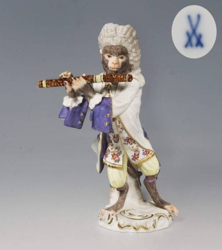 Meissen, figurine de la « Chapelle des singes » : 