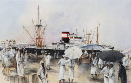 Jürgens, Hans Peter « M.S. Falkenfels à Djeddah, e
