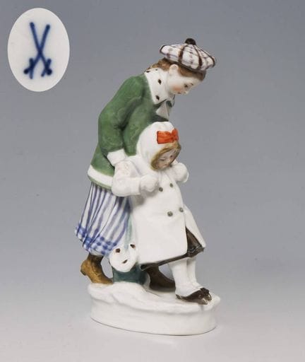 Meissen, groupe de figurines Art nouveau « La prem