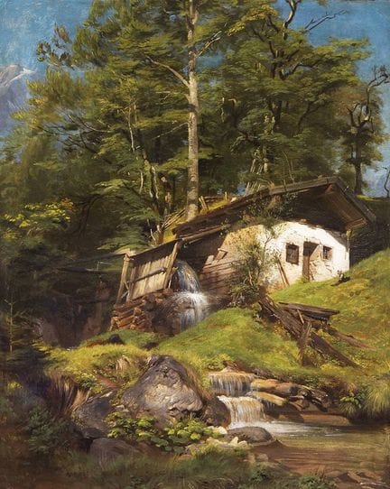 Leinecker, Franz « Le moulin du lac Taubensee à Ra