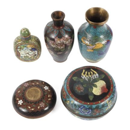 Cloisonné set
1. First half of the 20th century, f