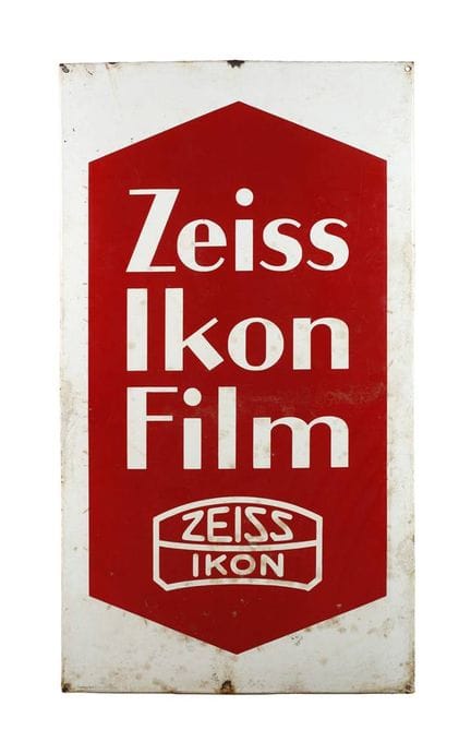 Zeiss Ikon Film enamel sign
Mid-20th century, no m