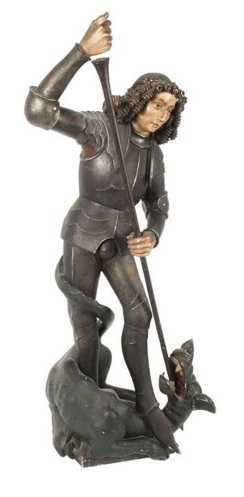 Carving of St George the Dragon Slayer 
Southern G