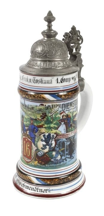 Reservist’s mug, Landshut Infantry Regiment
inscri