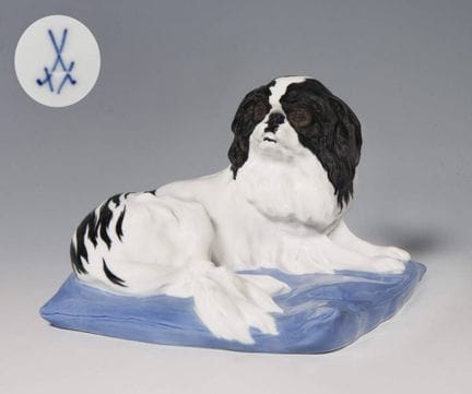 Meissen, figurine d'animal Art nouveau « Chin japo