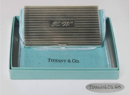 Étui à cartes, Tiffany &amp; Co.

Argent 925 (arge