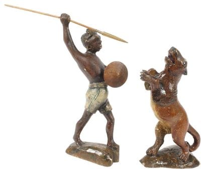Carved pair of figurines
Early 20th century, carve