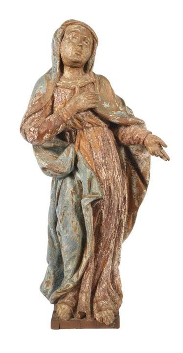 Statue de dévotion
XVIIIe siècle, bois dur sculpté