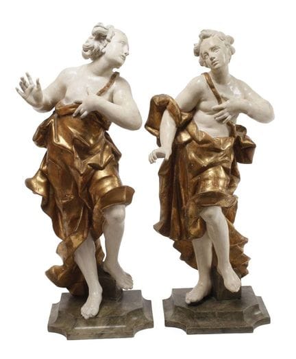 Pair of Baroque carvings
Southern German, 18th cen