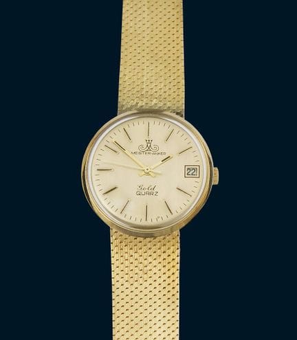 Montre-bracelet en or, modèle « Meister-Anker » av