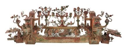 Axe de roue sculpté, Sicile
« cascia di fusu » d’u
