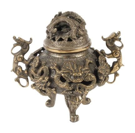 Incense burner
20th century, marked on the base, B