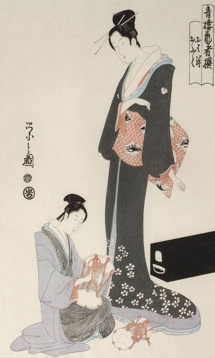 Hosoda Eishi, Two Geishas
from the series ‘Seiro G