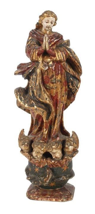 Marie Immaculée
XVIIIe siècle, bois dur sculpté, p