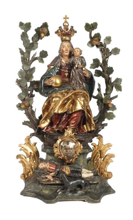 Marie couronnée de feuilles de chêne
XVIIIe siècle