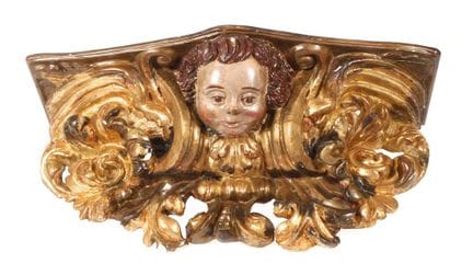 Carved wall console
probably 18th century, carved,
