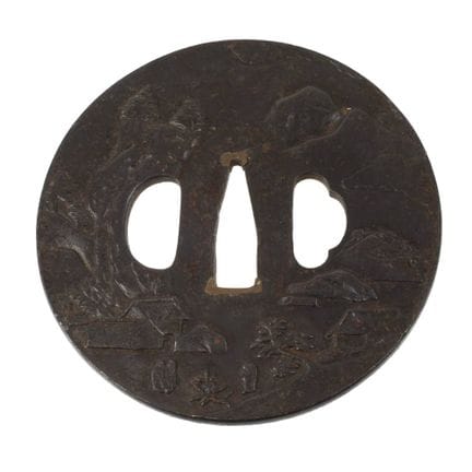 Tsuba 
Japan, probably Edo period, c. 1800, unmark