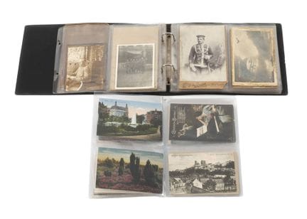 Lot de photos et de courrier militaire de la Premi