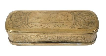 Tabatières d'Iserlohn
vers 1780, laiton, finement 