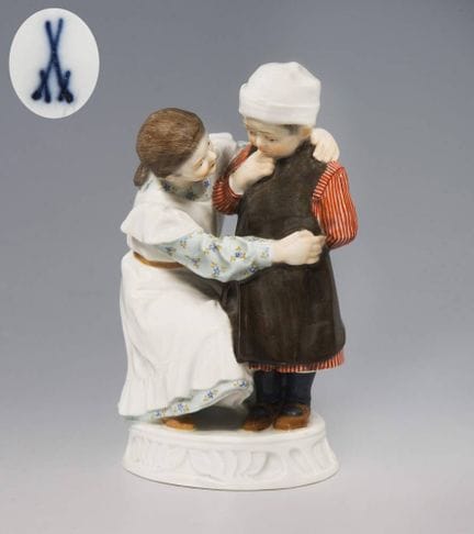 Meissen, groupe de figurines Art nouveau « Frère e