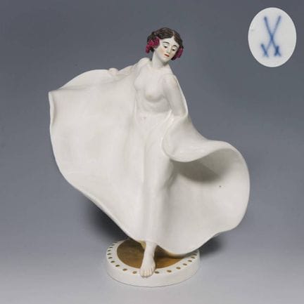 Meissen, figurine Art nouveau « La danseuse Loie F