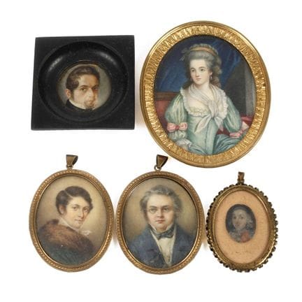 Collection of miniature portraits
18th/19th centur