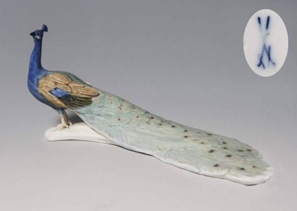 Meissen, figurine d'animal Art nouveau « Paon »

F