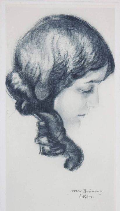Brünning, Max “Girl with a Plait”1887 Delitzsch - 
