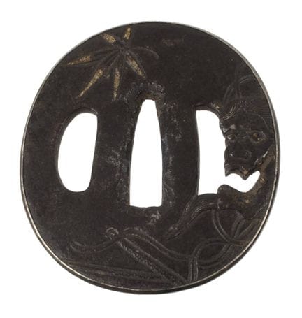 Tsuba 
Japan, probably Edo period, c. 1800, unmark