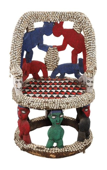 Seat of a tribal chief
attributed to the Bamileke 