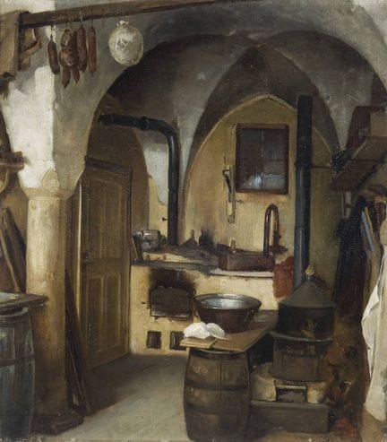 Peintre d'intérieur du XIXe siècle, « Salle commun