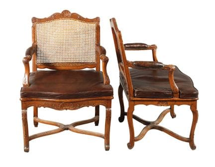 Par de sillones con reposabrazos de estilo Regenci