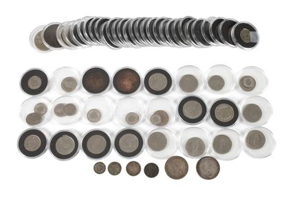 Collection de pièces d'argent
dont une pièce de 5 