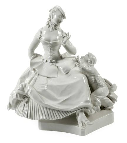 Meissen "Dame mit Mohrenkind"
Entwurf Paul Scheuri