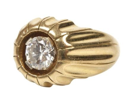 Anillo de hombre con un brillante de aproximadamen
