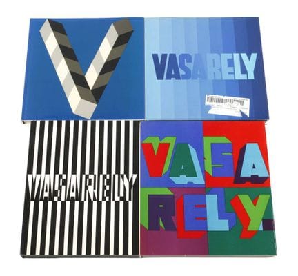 Quattro volumi del catalogo ragionato di Vasarely
