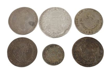 Lot de pièces historiques autrichiennes
dont 1/2 M
