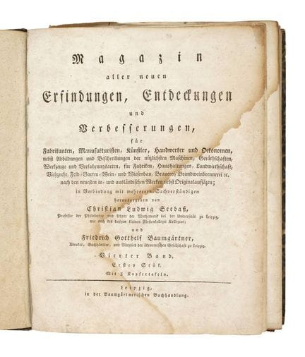 Revue de toutes les nouvelles inventions 1805
Déco
