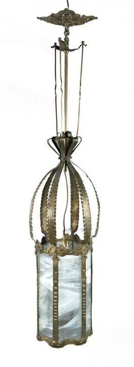 Deckenlampe Jugendstil
wohl Wien, um 1905, in Form