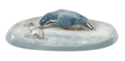 Figürliches Schreibzeug mit Eisvogel
wohl Thüringe