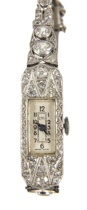 Fric, reloj de señora de platino con diamantes
hac