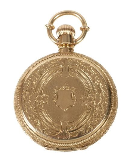 Savonnette en or ancienne Adolf Lange, Dresde
vers